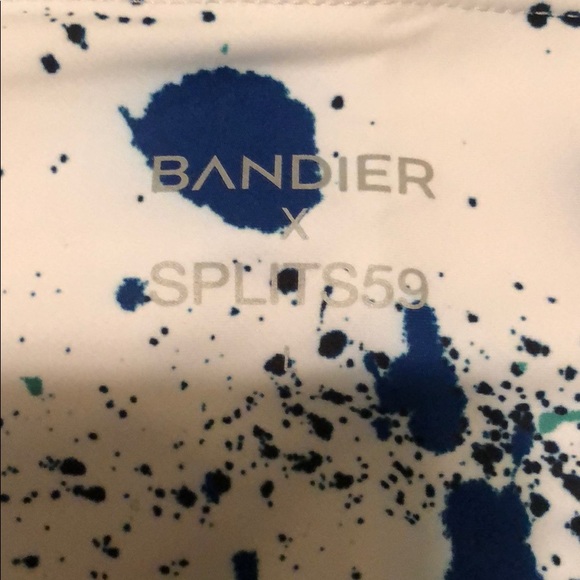 Splits 59 X Bandier Splatter Print leggings size L - Picture 4 of 6